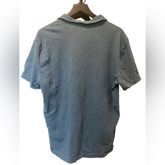 H&M Men’s Polo Shirt | Euro Size L | Short Sleeve Button-Up dark teal - Picture 4 of 4